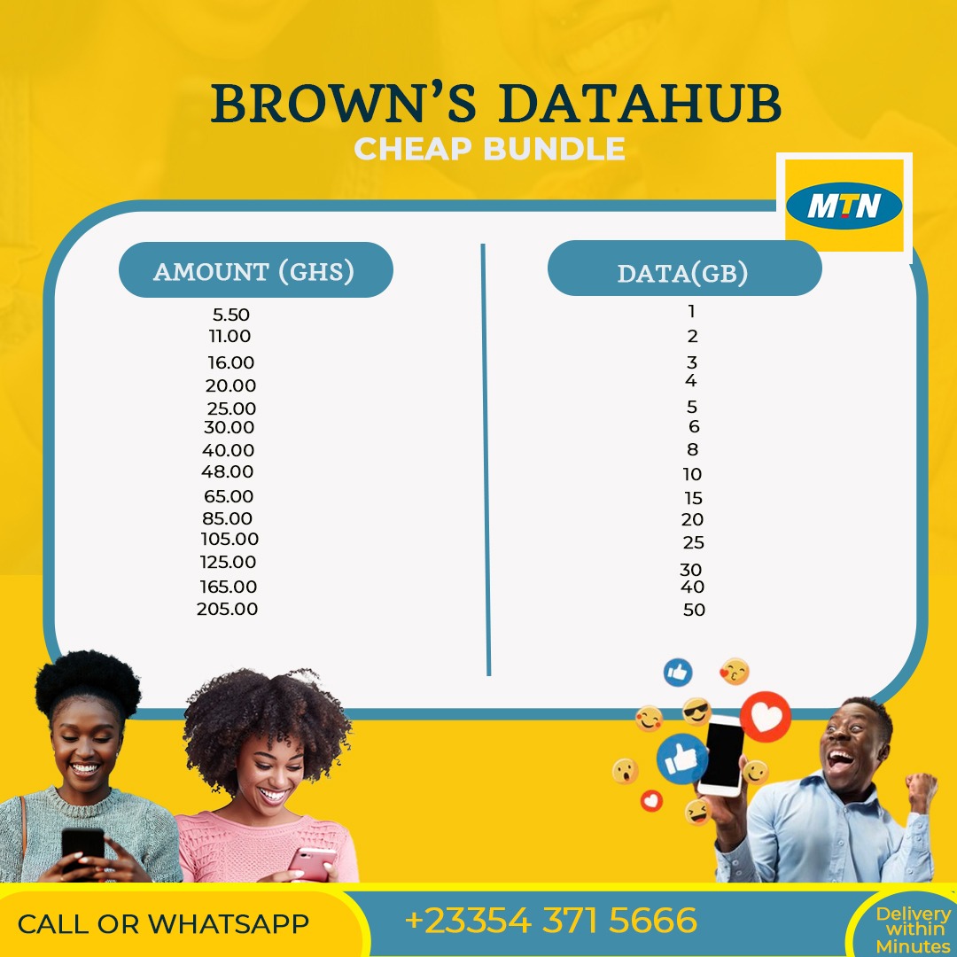 Promotional flyer for data bundle sales